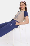 Rosaline Yale University Easy Movement Contour Top - Light Taupe — thumbnail 4